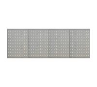 Pegboard Panels Grey Steel 120x58cm 3pc Wall-Mounted Heavy-Duty Tool Organisers