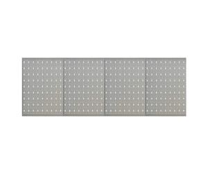 Pegboard Panels Grey Steel 120x58cm 3pc Wall-Mounted Heavy-Duty Tool Organisers