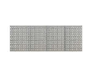 Pegboard Panels Grey Steel 120x58cm 3pc Wall-Mounted Heavy-Duty Tool Organisers