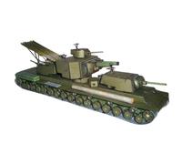 Pegciuho 1:50 Ussr Armoured Fighting Vehicle, DIY Puzzle Home Decoration Crafts, 3D Paper Model Assembly Model Tank Kits,