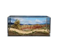 Pegciuho 1/64 Model Car Scene Diorama Rugged Hill Scenery Simulation Acrylic Display Case for Vehicle Scene Toy Tiny Figure Decoration