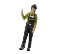 Pegciuho 1/64 Scale Female Police Model Resin Figurines Hand Painted Photography Prop Miniature Diorama Figures Hand Painted Figurines, Stop gesture