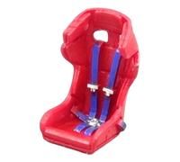 Pegciuho 1/64 Scale Miniature Seat with Harness, Resin Ornament, Simulated Seatbelt, Car Seat for Model Railroading, Style C