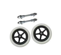 Pegciuho 1 Pair of Spare Wheels for Balance Sheets, Light, for Repair, Training, Tires, Non -inflatable, Birthday Gift, Toys, White wheel