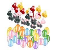 Pegciuho 16 Pieces Prefilled Easter Eggs Bunny Toys Fillers Reusable Material Suitable for Party Supplies Home Decoration, 36 Eggs