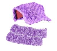 Pegciuho 2 Pieces Skate Blade Guards Absorbent Blade Covers Covers for Hockey And Figure Skates Made of Soft Polyester Suitable for, S, Purple