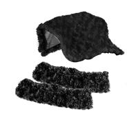 Pegciuho 2 Pieces Skate Blade Guards Absorbent Blade Covers Covers for Hockey And Figure Skates Made of Soft Polyester Suitable for, S, Black