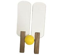 Pegciuho 2 Table Tennis Racket Accessories for The Visually Impaired, Sturdy Wooden, Ideal for Beginners, 1 Ball