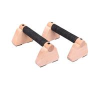 Pegciuho 2 Wooden Parallel for Push-ups, Non-slip Stand, Handles, Exercise Brackets for Arms, Biceps, Training for Don, 20cm