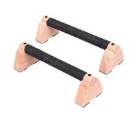 Pegciuho 2 Wooden Parallel for Push-ups, Non-slip Stand, Handles, Exercise Brackets for Arms, Biceps, Training for Don, 25cm