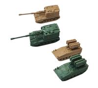 Pegciuho 4 Pcs 1/144 Scale 4D Vehicle Models, Construction Toys Ages 14 And Up, Simulation for Tabletop Decoration, Educational Toys, Style E