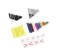 Pegciuho 45 Pieces Counting Toy Beads Kids Math Learning Tool Preschool Education Toy Numeral Cognition Set Metal Paper Material Suitable for Childr