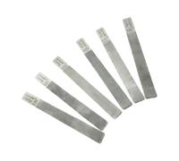 Pegciuho 6-Piece Acoustic And Electric Guitar Nut File, Fret File, Luthier Accessory Kit, Stainless Steel, Precision, Compact, Suitable for Repair Use, Electric 09 to 42