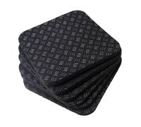 Pegciuho 6 Pieces Treadmill Mat Exercise Equipment Mat Anti Vibration Pad Floor Protection Rubber Material Textured Non Slip Surface Shock Absorbing Suitable F, 10mm 6PCS