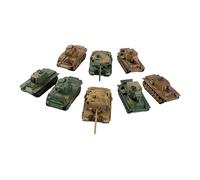 Pegciuho 8 Pieces 1/72 Tank Model Kits Puzzle Games Model Building Toys DIY Assemble for Display Kids Tabletop Decor Collection Adults, Style C
