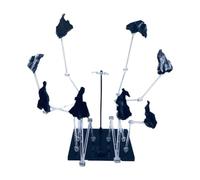 Pegciuho Action Figure Stand, Figure Base, Creative, Stable Holder, Display Stand with Effect, Decorative, Black