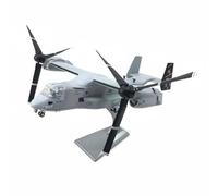 Pegciuho Alloy Aircraft VTOL Transport Model with Rotating Propellers and Display Stand Suitable for Aviation Enthusiasts Desk Decoration Home Study Collection, Black Tail