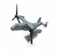 Pegciuho Alloy Aircraft VTOL Transport Model with Rotating Propellers and Display Stand Suitable for Aviation Enthusiasts Desk Decoration Home Study Collection, White Tail