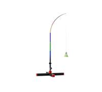 Pegciuho Badminton Automatic Practice Stand Solo Training Equipment Adjustable Return Device Stable Base Indoor Outdoor Suitable for Beginner Athlete Fitness, Red, Black, style to 2