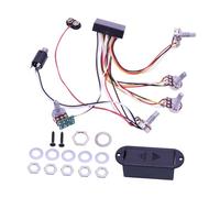 Pegciuho Bass Preamp Circuit, Electric Bass Guitar Preamp, Active EQ Circuit, Two/Three Bands, Easy Connection, Suitable for Instrument Sound Enhancement, 3 band