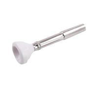Pegciuho Beginner Trumpet Baroque Trumpet Accessory Portable Easy to Use PVC Material Copper Suitable for Gifts Music Practice Exercises Qu, White