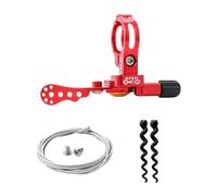 Pegciuho Bike Sect Post Dropper Lifting Control Control Shifter with Sport Cable, red 22.2mm