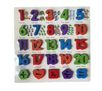 Pegciuho Board, Easy Learning Material for Children. Arabic Board. Educational Toy for Children, Spanish Numerals