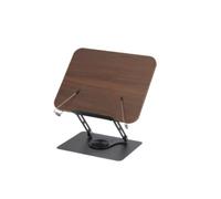 Pegciuho Book Reading Board with Metal Support Height and Angle Adjustment for Page Retainers Prevent Turning Suitable for Study Office Kitchen Home, Color to 1