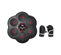 Pegciuho Boxing Electronic Boxing Pad with Lights, Music Function And Calculation, Gloves Included, Speed Adjustment, 6 hole double light