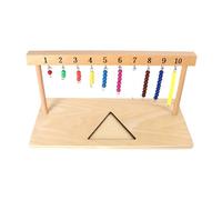 Pegciuho Calculation Frame Colored Beads Educational Material Numerical Development Teaching Tool Children Made of PP Wood, 1 to 10