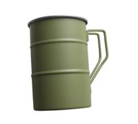 Pegciuho Camping Mug, Coffee Pot, Made of Stainless Steel for Fishing Trips, Hunting Trips, Camping, green