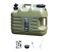 Pegciuho Camping Water Container Portable Large Water Carrier Drinking Container Sturdy PP Material Outdoor Storage Jug with Faucet Suitable for Hiking, 40x23x34cm 25L