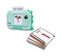 Pegciuho Card Reading Machine Kids Learning English Flash Card Reader Audio Talking Flash Cards PP Paper Material Suitable