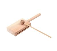 Pegciuho Children Music Clapper Classic Wooden Percussion Tool With Mallet For Timing And Coordination Building Suitable For Child Development Music And Play