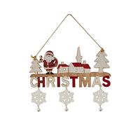 Pegciuho Christmas Hanging Sign Made of Wood, Wall Decoration in Country for Parties