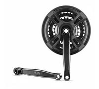 Pegciuho Crank Arm Square Hole Chainring Arm Crankset Reinforced Structure Carbon Steel Consistent Pedaling Suitable for Mountain, color to 5, 170mm Axle Distance