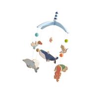 Pegciuho Crib Mobile Wooden Mobile Bed Bell Pendant Toy Handmade Wind Chime Soft Touch Suitable for Nursery Room Decoration 6.89inchx18.31inch