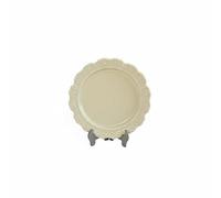 Pegciuho Dollhouse Plate Miniature Tray Tableware Vintage Embossed Alloy French Style Ornament Accessory Suitable for Miniature Display Collector Decor Crafts, Light Brown, 36 5mm