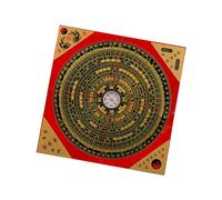 Pegciuho Feng Shui Compass Chinese Luo Handheld Portable Square Desk Ornament Traditional Decor Suitable for, 18.5cm