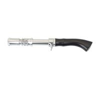 Pegciuho Fishing Rod Repair Handle with Threaded Locking Seat for DIY Rod Building and Replacement Works Black Curved Ergonomic Handle with Secure Metal Shaft suitable for Tackle Customization