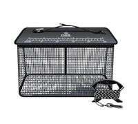 Pegciuho Floating Basket for, Lightweight Multi-Purpose Rubber Coated Bucket, Bag, Storage Cage, Black 34cmx20cmx28cm