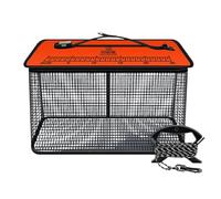 Pegciuho Floating Basket for, Lightweight Multi-Purpose Rubber Coated Bucket, Bag, Storage Cage, Orange 34 x20cmx28cm