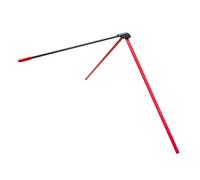 Pegciuho Football Kicking Tee Rugby Training Support Adjustable Holder for Beginner, Red Black