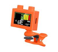 Pegciuho Guitar Tuner, Acoustic Calibration, Digital Electronic Metrophone, Suitable for Artists, Recording Studios And Rehearsals, orange