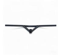 Pegciuho Handlebar Aluminum Alloy Y-Shaped Riser Bar Two-Wheeler Vintage -Friendly Layout Polished Appearance Suitable for City Commuting Town Riding Mountain, Black, Handlebar