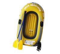 Pegciuho Inflatable Boat Inflatable Kayak with Buoys Outdoor Boat Drifting Pond Raft Outdoor Rafting Tourism, Small Has Oars