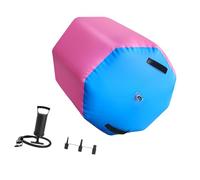 Pegciuho Inflatable Gymnastics Roller Cylinder Acrobatics Mat PVC Training Barrel with Pump Suitable for Children Adults in Club And, 0.6x0.8m