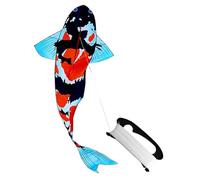 Pegciuho Large Koi-shaped Kite, Great Decoration, Multifunctional, Portable, Koi-shaped Wind Kite for Park, Beach