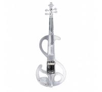 Pegciuho Lighted Violin Electric String Instrument With Bow And Case Illuminated Frame Design With Fingerboard Bridge And Chin Rest For Comfortable Play, Green