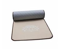 Pegciuho Linen Prayer Cushion Buddhist Prostration Mat Meditation Pad Kneeling Mat With Thick and Secure Gripping Bottom suitable for home practice temple, Linen, 60 200cm